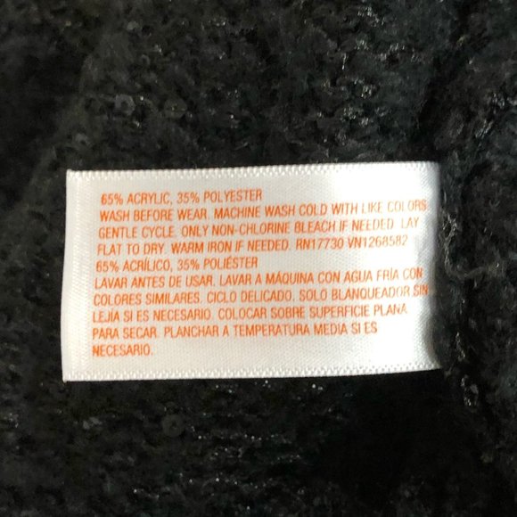 Cat & Jack Black Embellished sweater.Girls youth - Picture 6 of 6